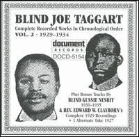 Blind Joe Taggart - Complete Recorded Works, Vol. 2 (1929-1934) lyrics