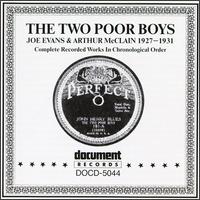 Joe Evans - The Two Poor Boys: Complete Works (1927-1931) lyrics