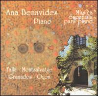Ana Benavides - Msica Espaola Para Piano lyrics