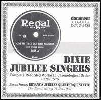 Dixie Jubilee Singers - Complete Recorded Works (1924-28)/(1931) lyrics