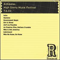 Antibalas - High Sierra Music Festival: Quincy, CA - 7.6.03 [live] lyrics