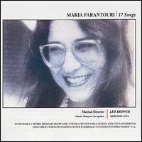 Maria Farantouri - 17 Songs lyrics