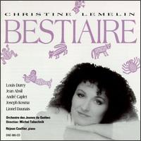 Christine Lemelin - Bestiaire lyrics