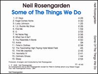 Neil Rosengarden - Some of the Things We Do lyrics