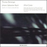 Thomas Demenga - J.S. Bach/Elliott Carter lyrics