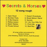 Secrets & Horses - Secrets & Horses lyrics