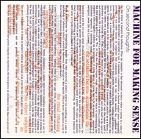 The Machine for Making Sense - On Second Thoughts lyrics