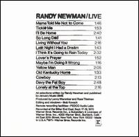 Randy Newman - Randy Newman Live lyrics