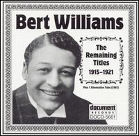 Bert Williams - Bert Williams: The Remaining Titles 1915-1921 lyrics